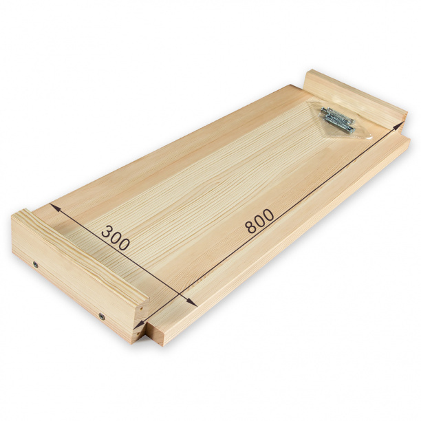 Полка для деревянного стеллажа 300х800 мм в упаковке 2 шт #1