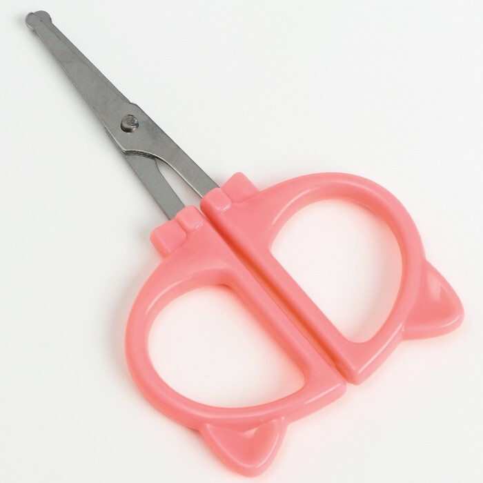 Маникюрные ножницы детские, цвет розовый #1