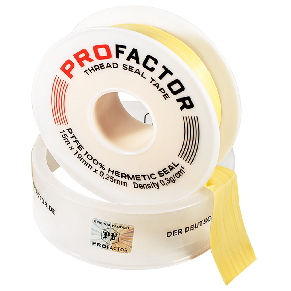 ФУМ лента PROFACTOR PF Professional желтая Ф85 мм 19мм х 0,25мм х 15м PF FE 531  #1