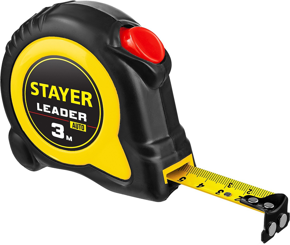 Рулетка с автостопом STAYER Leader 3м х 16мм 3402-3 #1