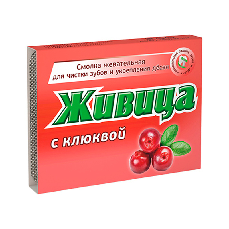 Алтайский нектар "Живица с клюквой", смолка жевательная для чистки зубов и укрепления десен, (1 блистер #1