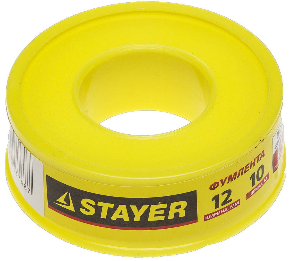 STAYER 0.075 мм х 12 мм х 10 м, 0.40 г/см3, ФУМ лента (12360-12-040) #1