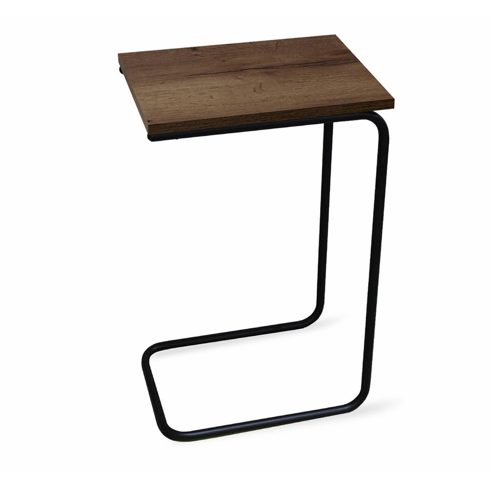Столик придиванный журнальный, столик для ноутбука, модель SHT-CT9, цвет коричневый черный  #1