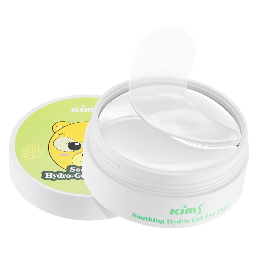 Гидрогелевые успокаивающие патчи Kims Soothing Hydro-Gel Eye Patch (60 шт. в баночке, размер S)  #1