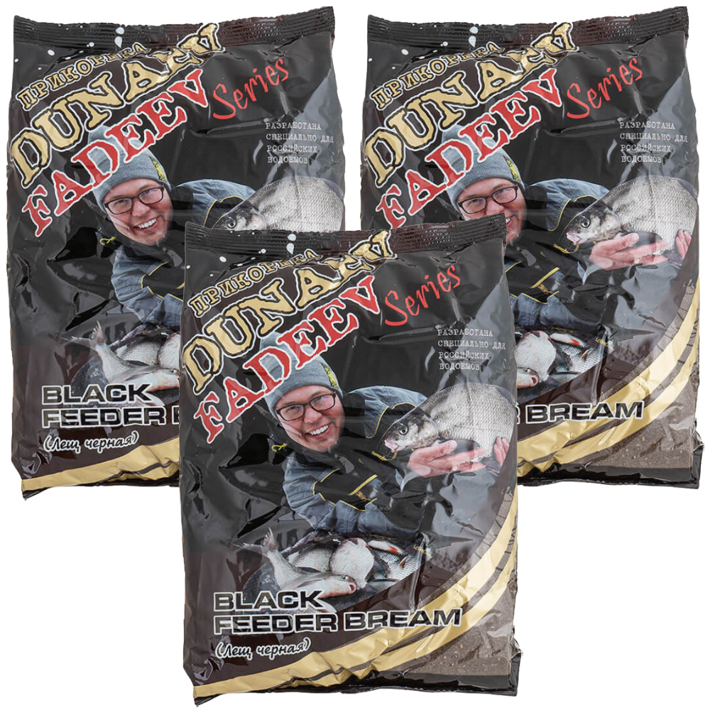 Прикормка DUNAEV-FADEEV Feeder Bream Black (Чёрный Лещ) (3 упаковки/ 3 кг)  #1