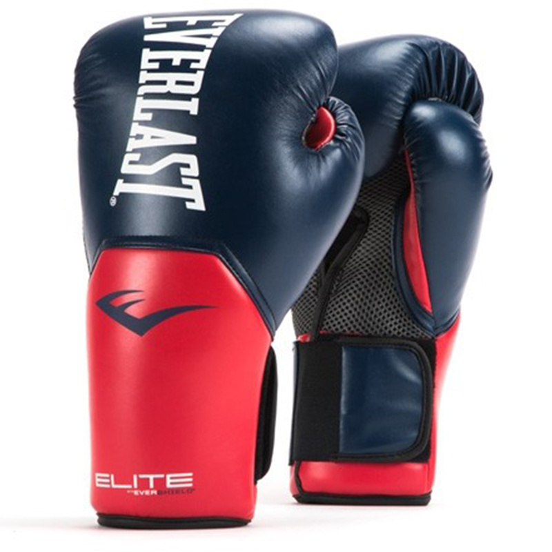 Боксерские перчатки EVERLAST ELITE PROSTYLE сине красные #1