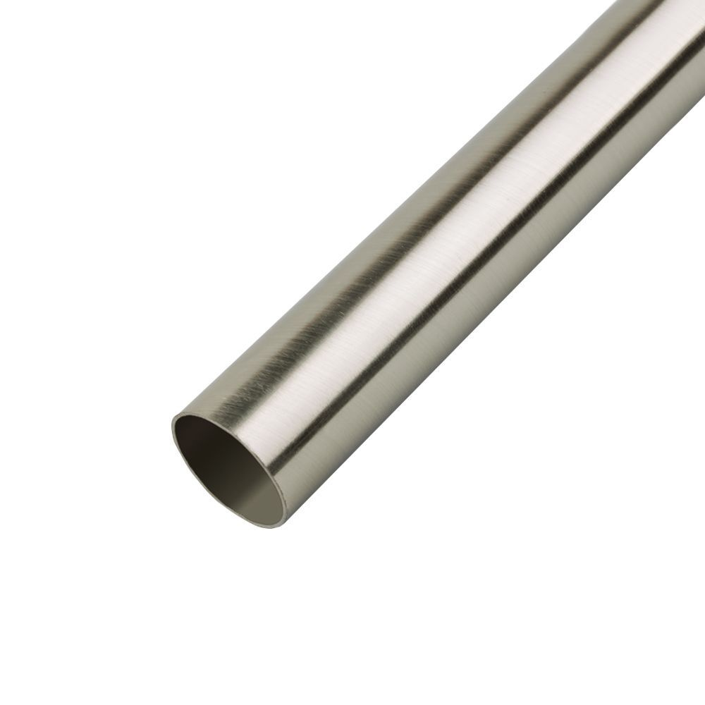 Труба для карниза OLEXDECO "Гладкая" 16 мм, 280 см составной (2х140 см), Нержавеющая сталь  #1