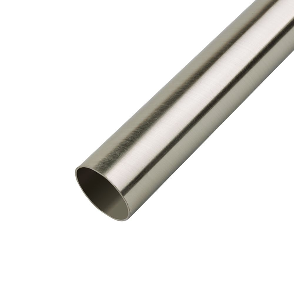 Труба для карниза OLEXDECO "Гладкая" 19 мм, 160 см прямой, Нержавеющая сталь  #1