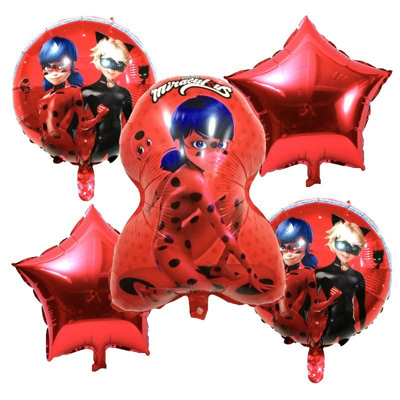 Набор воздушных шаров, Леди Баг Супер кот - 5 штук #1