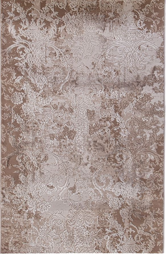 Ekocarpet Ковер Armina 03708A Vintage - с винтажным цветочным узором, коричнево - бежевый, с рельефным #1