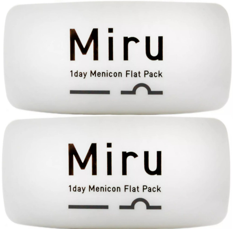 MIRU 1 Day Flat Pack -3.00, 8.6, 14.2, 60 штук (2 пачки по 30 линз), однодневные контактные линзы. MIRU #1