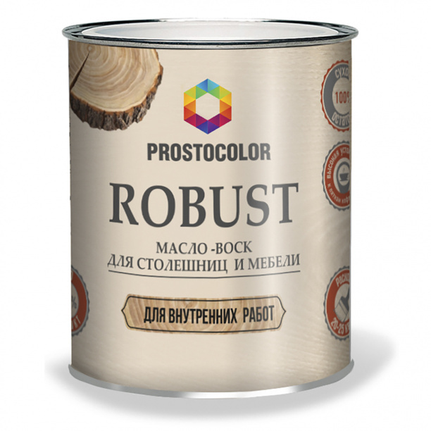 Масло-воск для столешниц и мебели PROSTOCOLOR Robust 0,75 л дуб #1