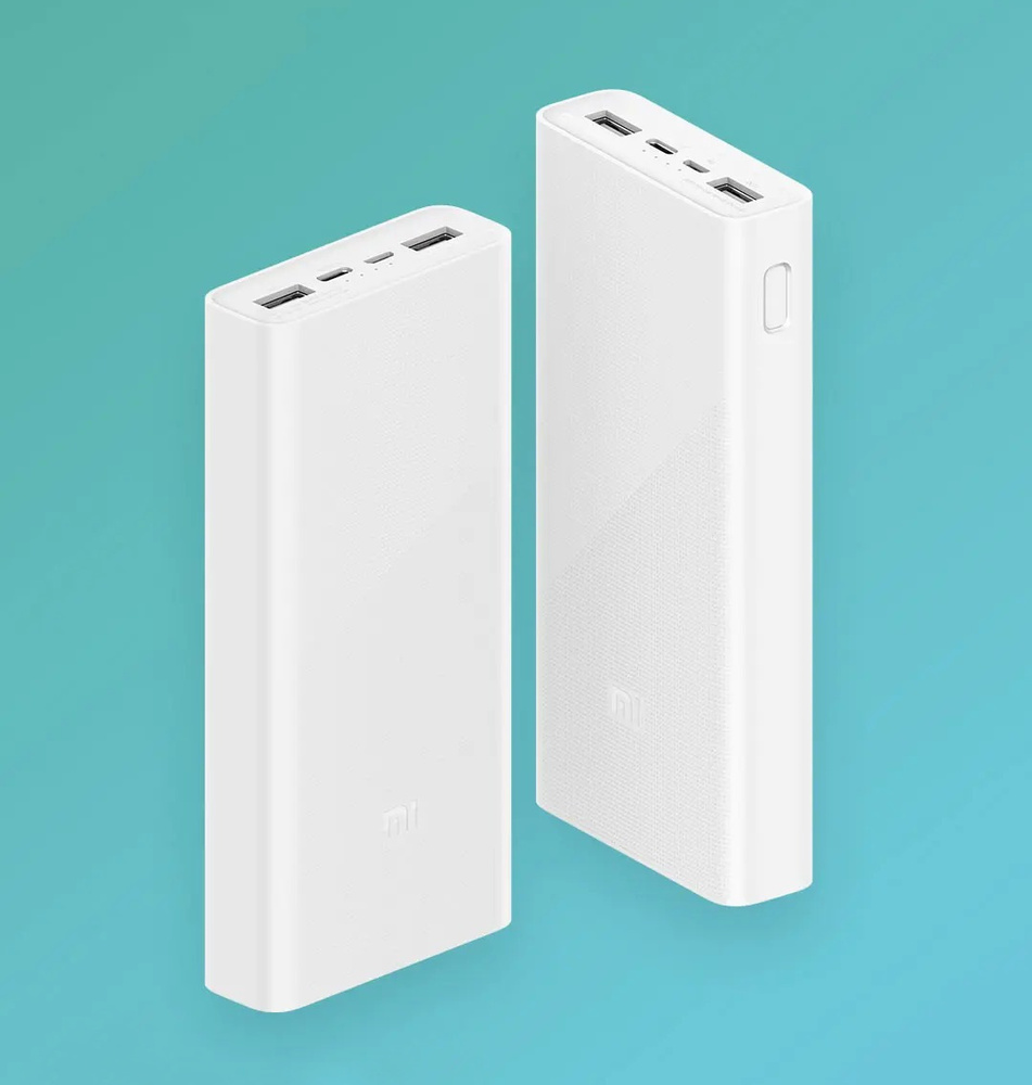 Xiaomi Сменная батарея для внешнего аккумулятора Power Bank 3 20000 mAh PLM18ZM (белый), 20000 мАч, белый #1