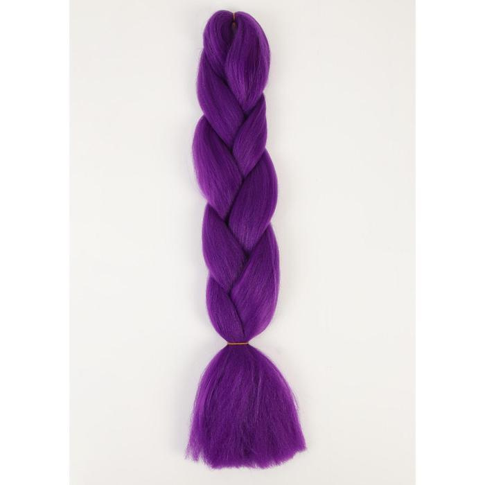 ZUMBA Канекалон однотонный, гофрированный, 60 см, 100 гр, цвет фиолетовый(#AY35)  #1