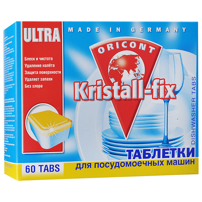 Kristall-Fix Таблетки для посудомоечных машин, 60шт #1