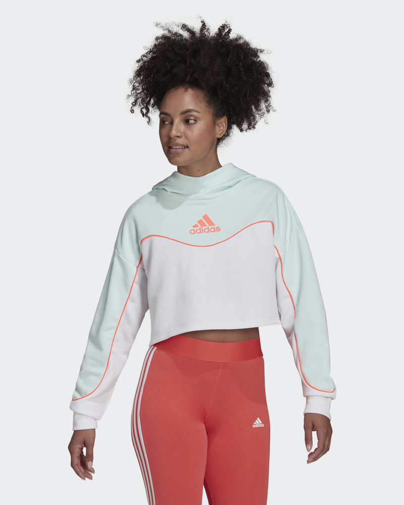 Худи adidas Sportswear Essentials Colorblock 3-Stripes Hoodie #1