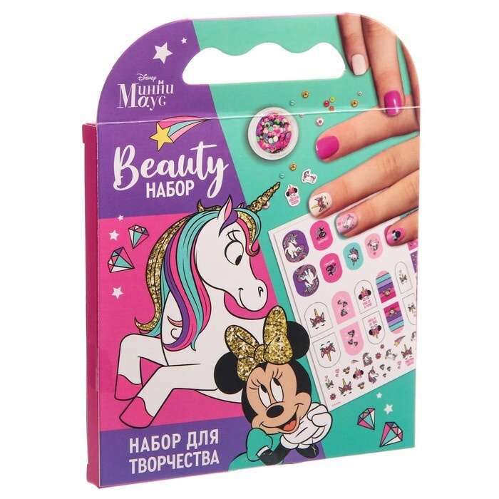 Disney Набор для творчества "Beauty набор, Маникюр с Минни Маус" Минни Маус и единорог, 2 штуки  #1