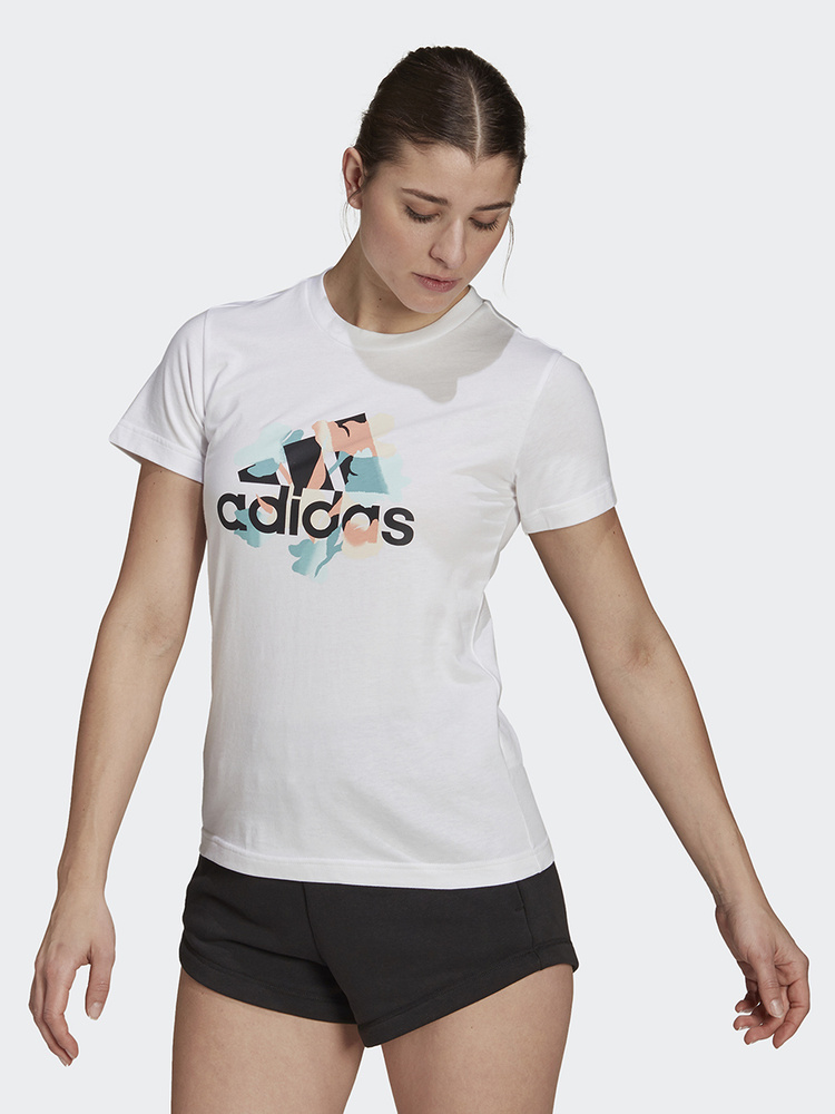 Футболка adidas Sportswear Floral Graphic T-Shirt #1