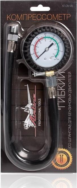 Компрессометр бензиновый резьбовой гибкий шланг AIRLINE ATCM05  #1