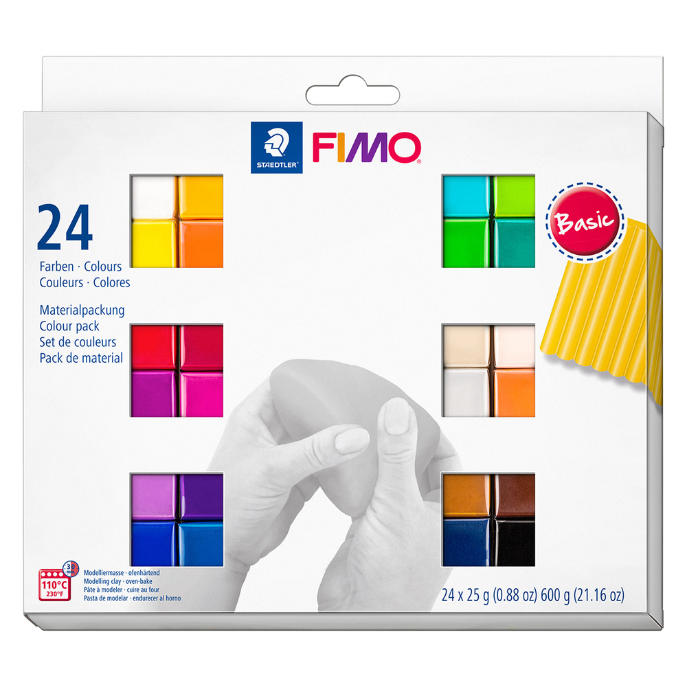 Набор для лепки Fimo soft Brilliant Colors, 24 блока #1