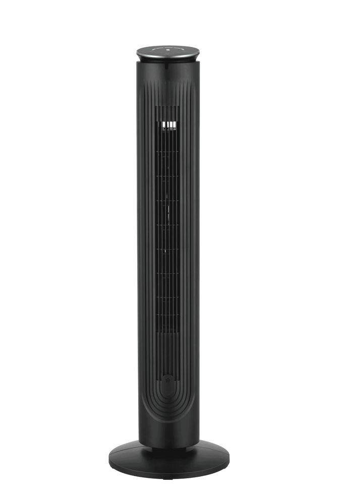 Вентилятор колонный Midea FT4040, 40 Вт, 5 скоростей, пульт ДУ, таймер, LED дисплей, черный  #1