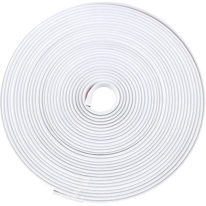 Декоративная полоса для дисков автомобильных колес (защитная наклейка на обод колес) 8м, цвет белый  #1