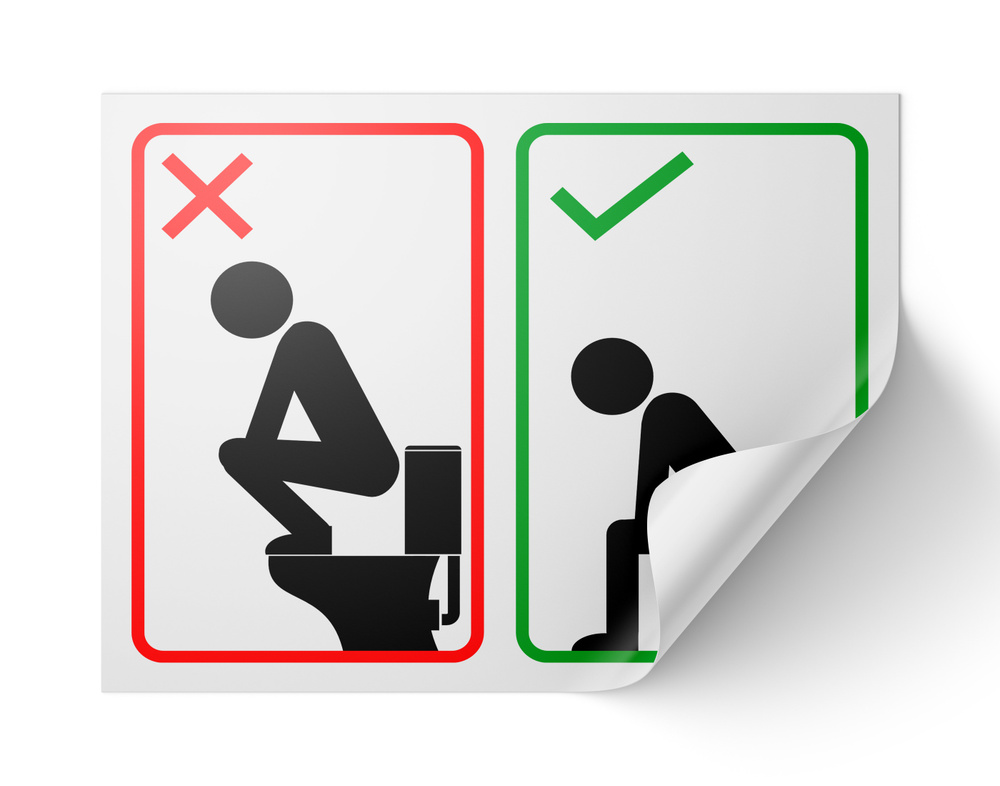 Наклейка в туалет Не вставайте ногами на стульчак, правила поведения в туалете, серия ЖИЗА, виниловая, #1