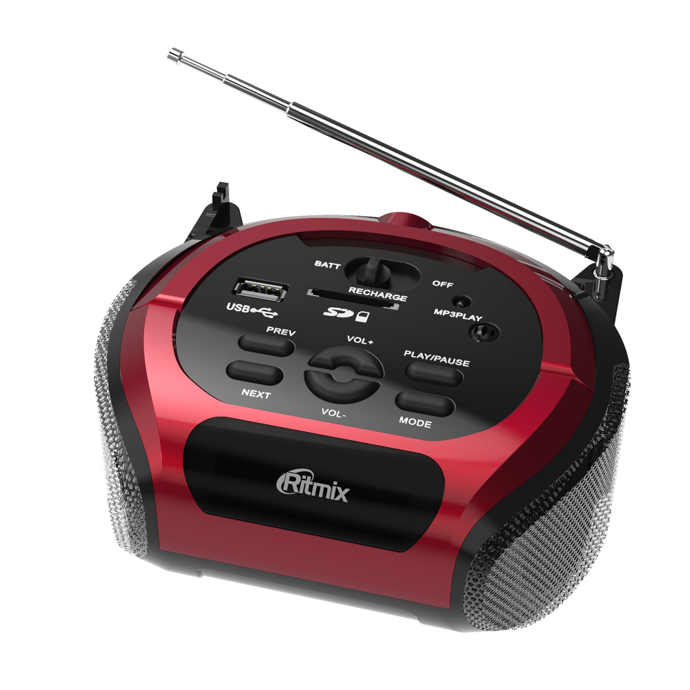 Магнитола RITMIX RBB-100BT red #1