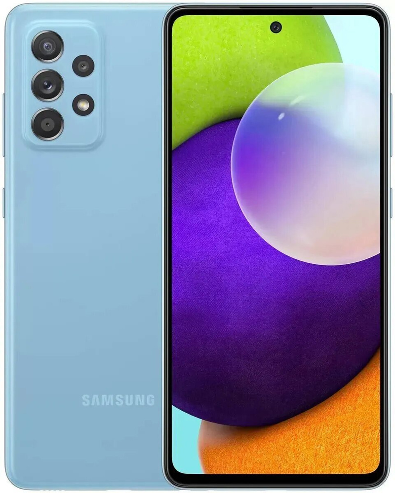 Samsung Смартфон Samsung Galaxy A52 128 ГБ, лазурный #1