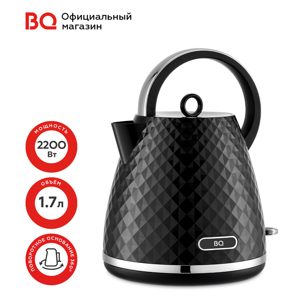 Чайник электрический BQ KT1704P Черный / 1.7 л 2200 Вт #1