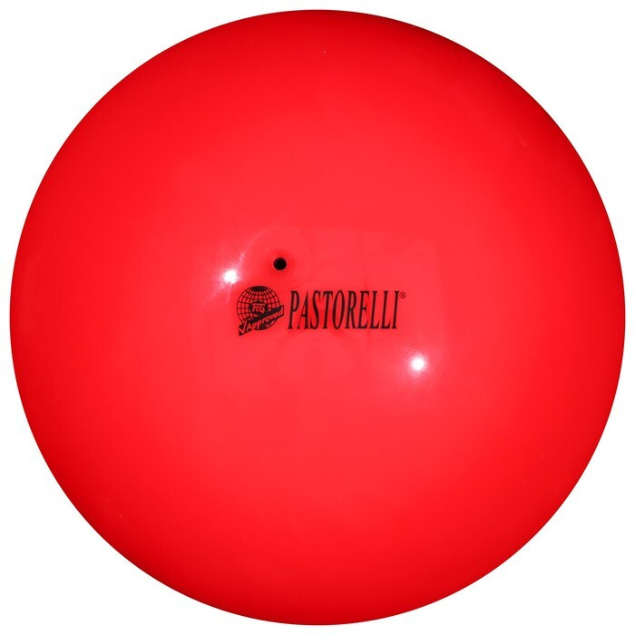 Мяч гимнастический Pastorelli New Generation, 18 см, FIG, цвет коралл #1