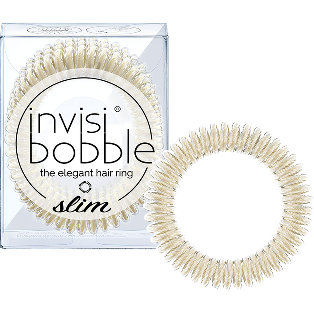Invisibobble Резинка-браслет для волос SLIM Stay Gold (с подвесом) #1