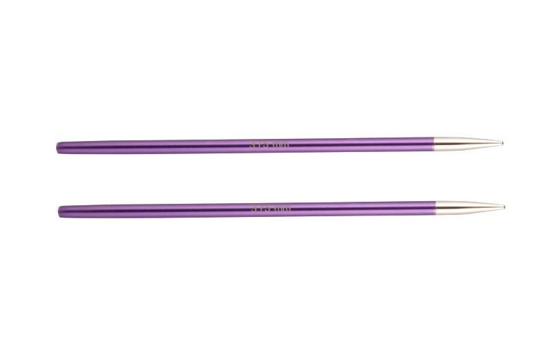Спицы съемные "Zing" 3,75 мм для длины тросика 20 см, алюминий, аметистовый (фиолетовый), 2 шт в упаковке, #1