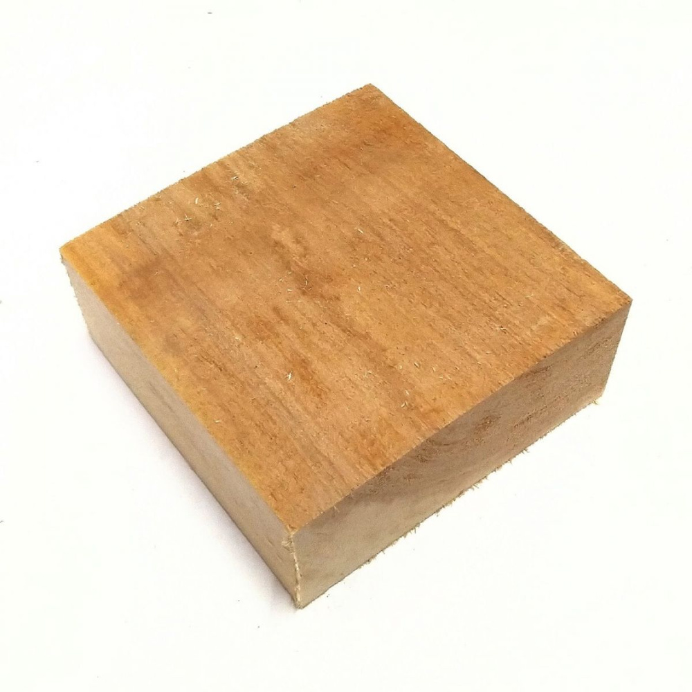 Ольха, брусок деревянный 45х130х130мм, заготовка для токарных работ  #1