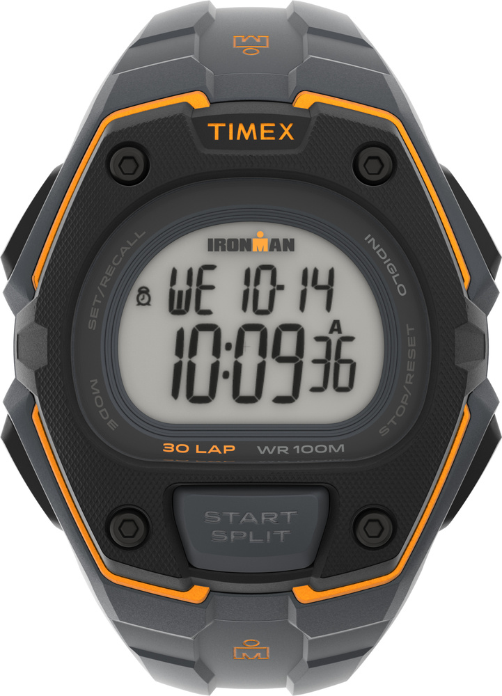Часы наручные мужские спортивные Timex TW5M48500, электронные, 45 мм, с подсветкой Indiglo  #1