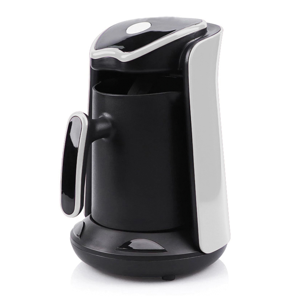 Турка электрическая HOTTER чёрная с белым, автоотключение, 300мл, 600Вт / Электротурка для кофе с функцией #1
