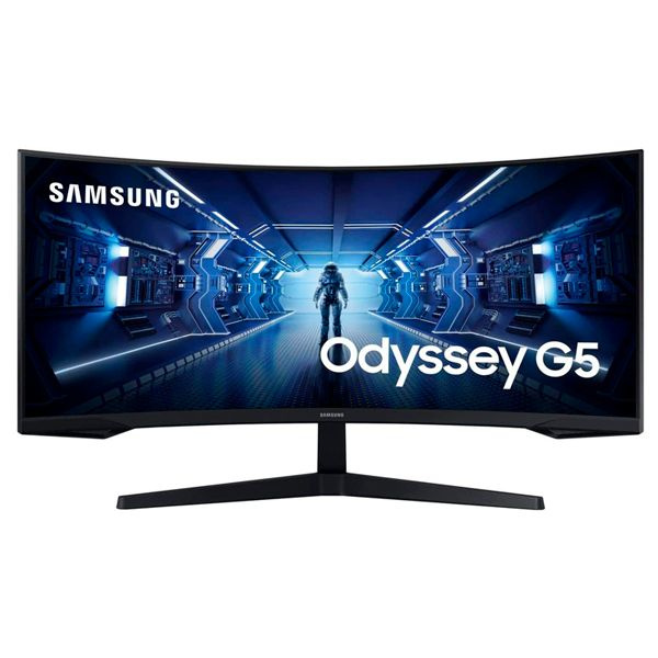 Samsung 34" Монитор Odyssey G5 LC34G55TWWIXCI, черный #1