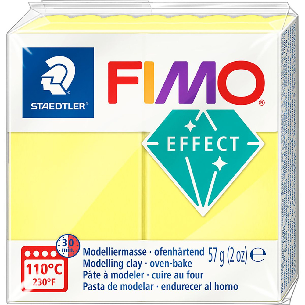 Масса для лепки Fimo soft translucent yellow 57g #1