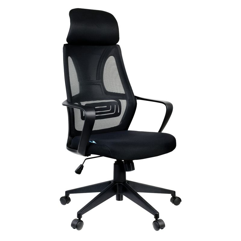 Кресло руководителя Helmi HL-E37 "Wind", ткань черная #1