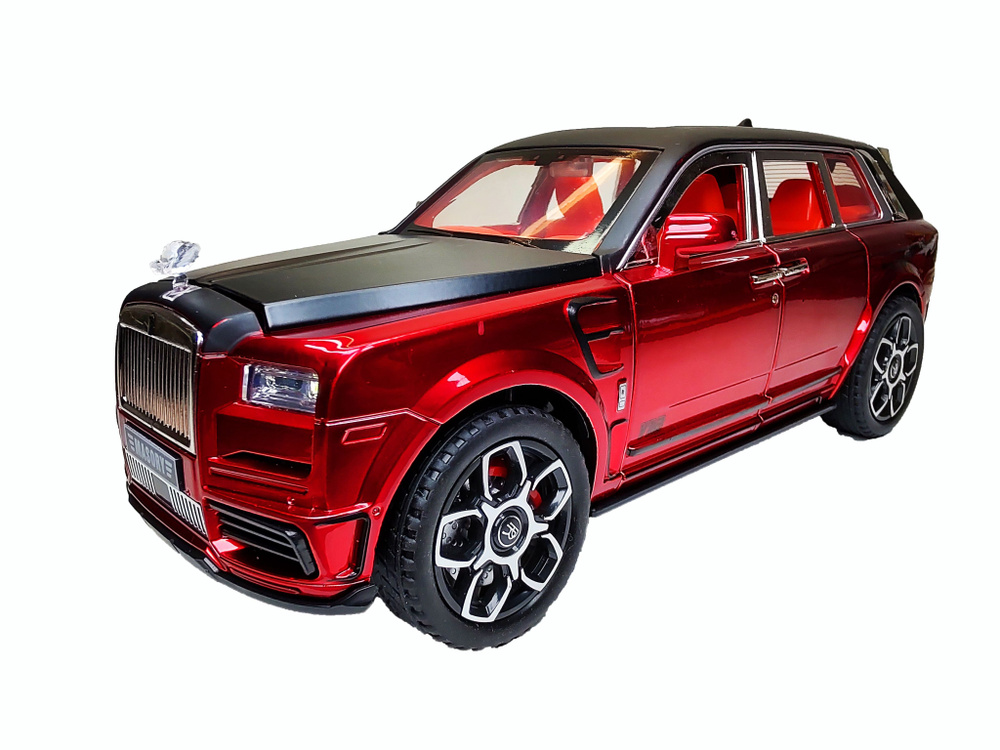 Модель автомобиля Rolls-Royce Cullinan Mansory 1/24 21.5 cm красный #1