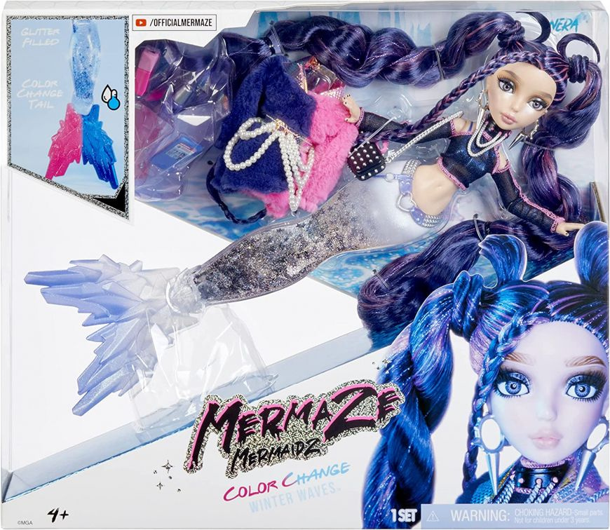 Кукла-русалка Mermaze Mermaidz Winter Nera зимняя коллекция! #1