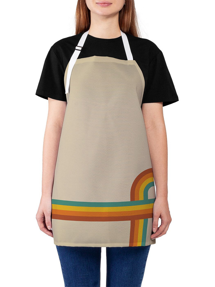 Фартук кухонный JoyArty "Логотип диско ретро", универсальный размер для женщин и мужчин  #1