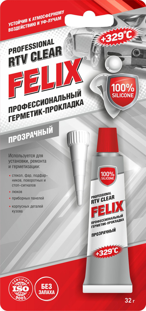 Герметик-прокладка Felix, 411040061, прозрачный, 32 г #1