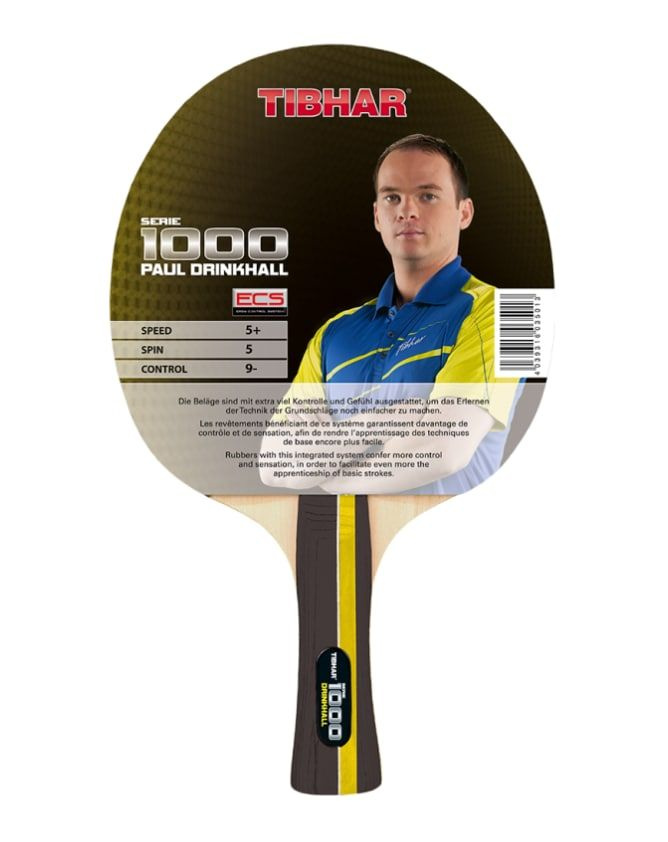 Ракетка для настольного тенниса Tibhar Racket Drinkhall 1000 #1