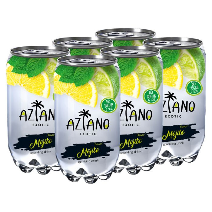 Газированный напиток Aziano со вкусом мохито (Китай), 350 мл (6 шт)  #1