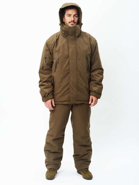 Зимний костюм для охоты и рыбалки "ТАКТИКА -15" от ONERUS. Ткань: Канада. Цвет: Коричневый. Размер: 60-62/182-188 #1