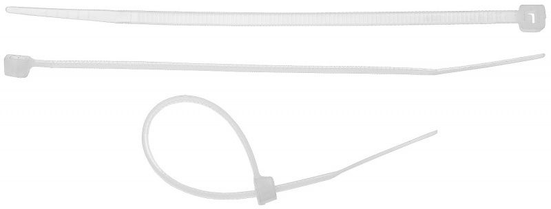 Хомуты-стяжки STAYER Professional нейлоновые белые (РА66) 3.5 х 200 мм. 50 шт. 3785-20  #1