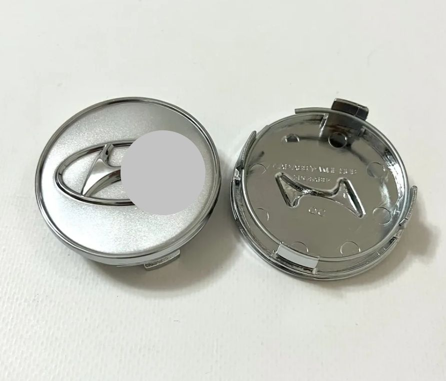 Колпачки заглушки на литые диски для Хундай / Хендай 60/55 (52960-3K210) Silver 1 шт.  #1