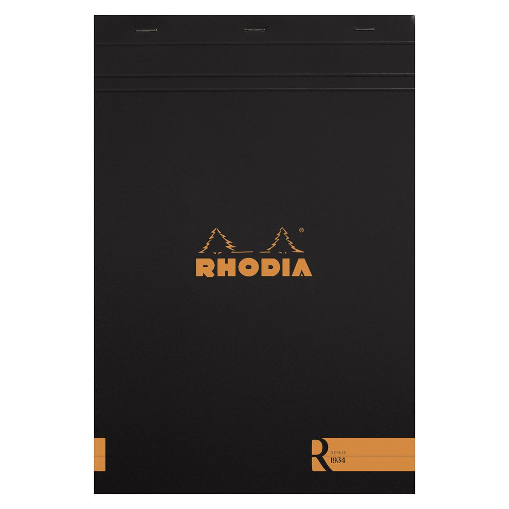 Блокнот Rhodia Basics "le R" №18, A4, без линовки, 90 г, Черный #1