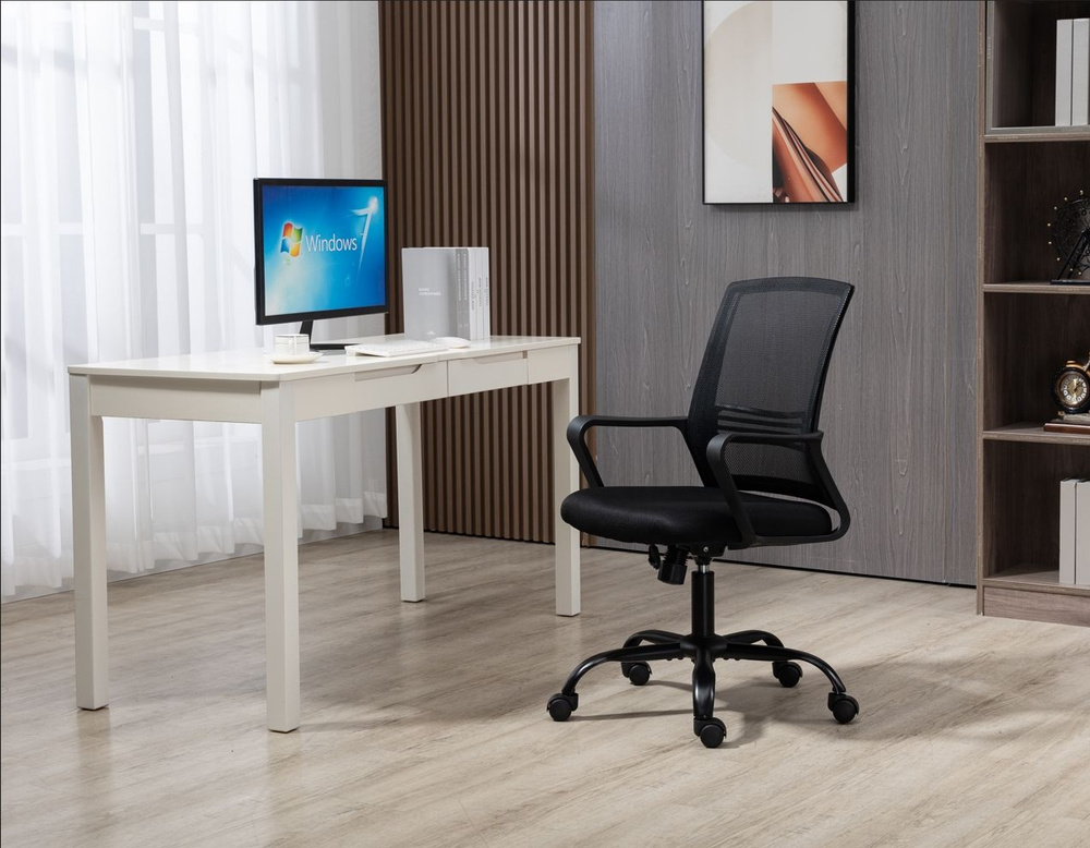 Guocai Офисное кресло Кресло компьютерное, в офис, черный #1